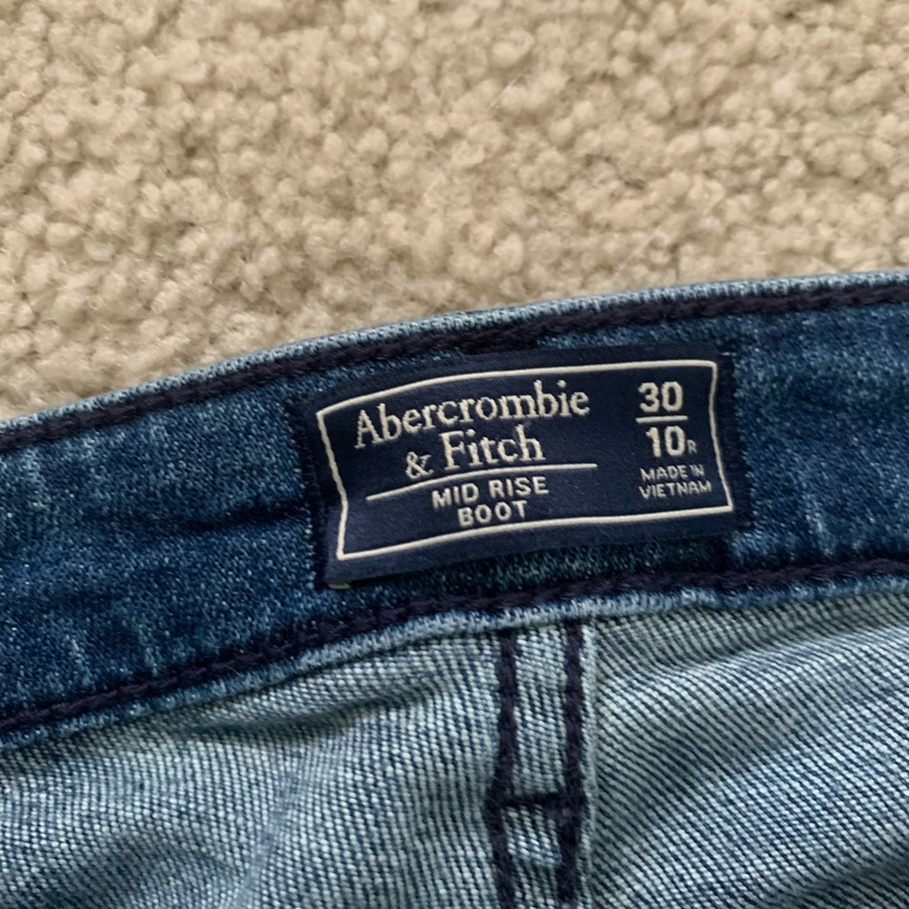 Abercrombie & Fitch Mid Rise Boot Cut Jeans